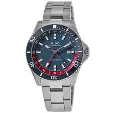Mido Ocean Star GMT Blue Dial Steel Men's Watch M0266291104100-SD