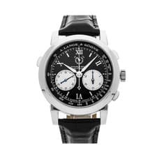 A. Lange & Sohne Double Split Chrono Platinum Manual 43mm Watch 404.035