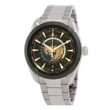 Omega Seamaster World Time GMT Automatic Chronometer Green Dial Men's Watch