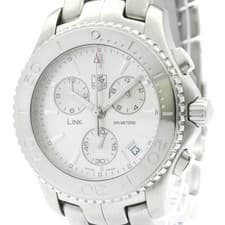 TAG HEUER Link Chronograph Stainless Steel Automatic Watch CJ1111 Used