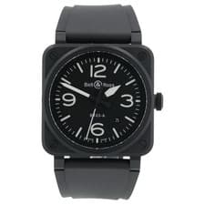 Bell & Ross BR03 Black Dial Ceramic 42mm Automatic Movement Mens Watch BR03