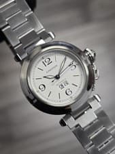 Cartier Pasha W31044M7 W/ B&P Fully Serviced