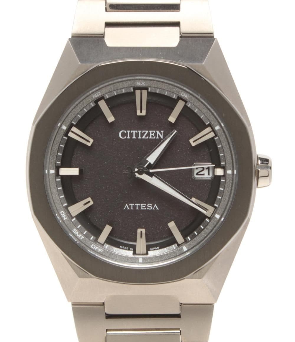 Excellent condition Citizen Attesa H128 00CWT01 Solar Black Men s Watch