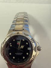 Tag Heuer Kirium 37mm Black Dial Quartz Stainless Steel Men's Wristwatch