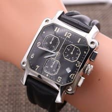 Hamilton 6319 Chronograph Black Dial Battery OK Motion OK