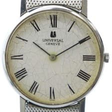 Universal Genève 842109 Manual Winding Watch White Dial Used From Japan