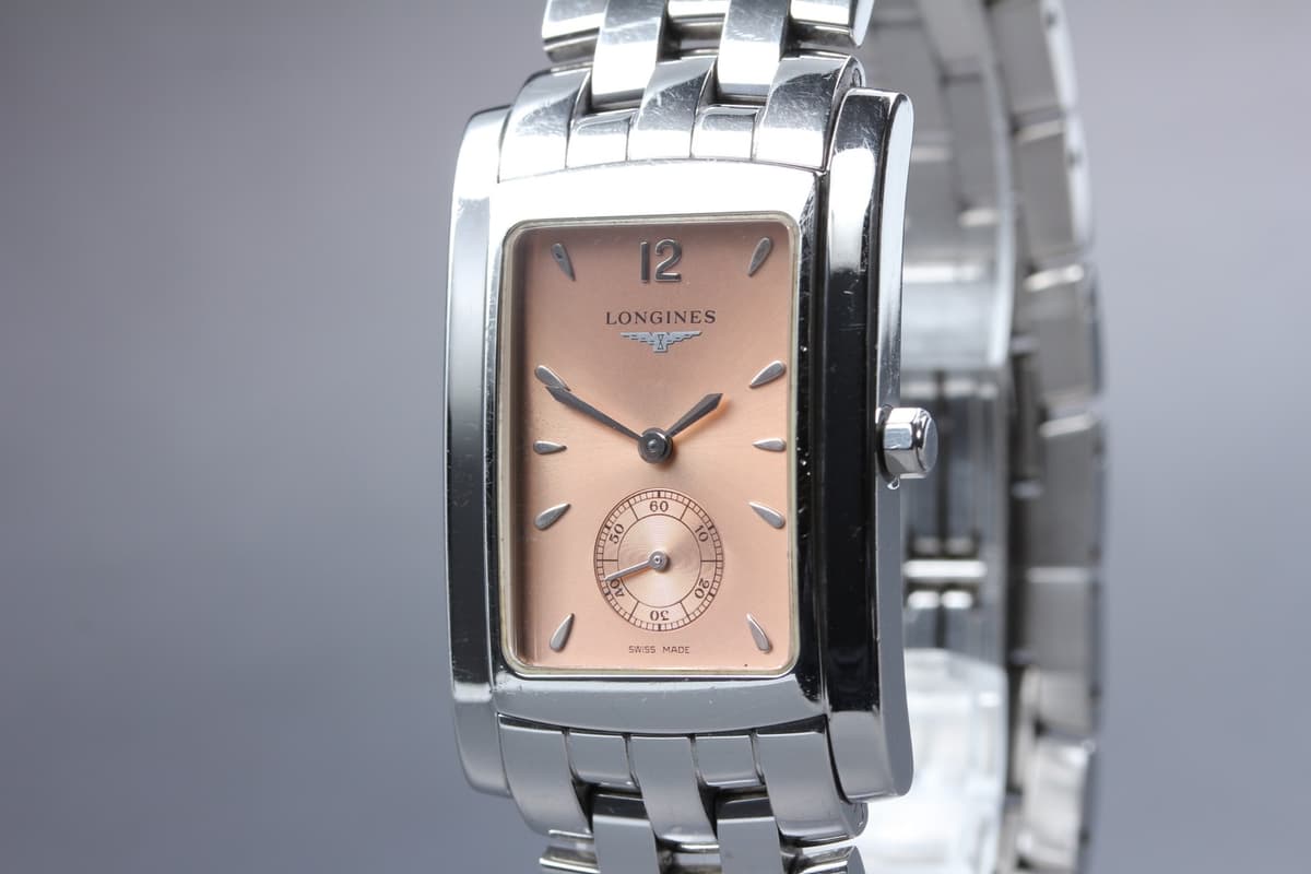 [Near MINT] Longines Dolce Vita L5.655.4 Pink Small Second Quartz Men's Watch