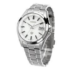 [☆New]CITIZEN AQ4091-56A Eco Drive White Super Titanium  Solar Radio Men's Watch
