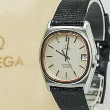 Full Set *NEAR MINT* Vintage OMEGA Constellation Cal.1333 Quartz Push 34mm Men's