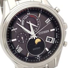 CITIZEN Exceed Moon Phase H874-004JJ01 Titanium Solar Watch Tested