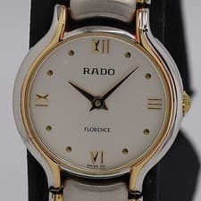 Rado 322.3747.4 QZ Silver Dial Ladies Watch Quartz Working Vintage Collectible