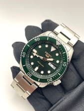 Seiko Seiko 5 Sports Automatic Mens Wristwatch SBSA013 Green Dial
