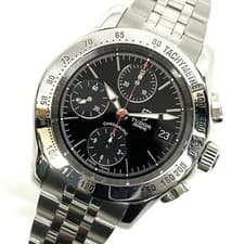 TUDOR WATCH CHRONO-TIC 79380P BLACK DIAL DATE AUTOMATIC CHRONOGRAPH SS MEN'S F/S