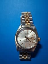 Rolex Datejust 16013 Gold and Silver Jubilee Bracelet with Gold Bezel