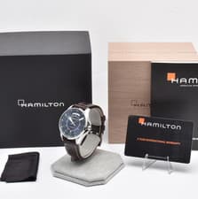 [MINT w/Case]Hamilton H646150 Khaki Aviation Pilot Day Date Automatic Mens Watch