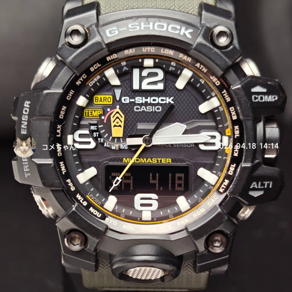 Casio G-Shock GWG-1000-1A3JF MUDMASTER Mad Master Solar Radio Tested