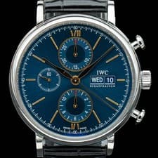 2019 IWC Portofino Chronograph Blue IW391036 42mm Full Set
