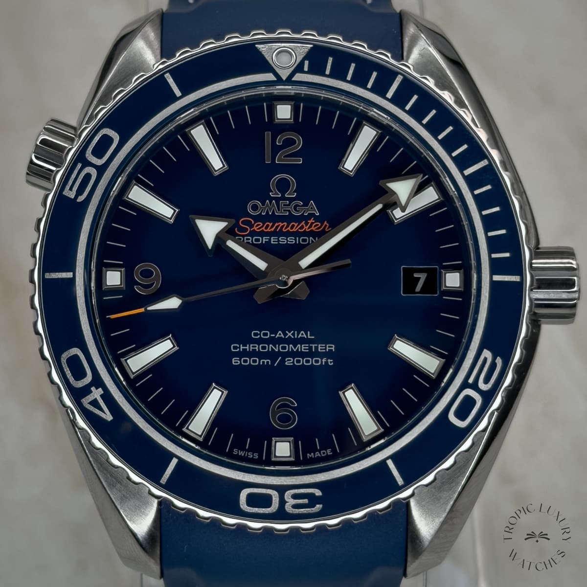 Omega Seamaster Planet Ocean 600 42mm Blue Titanium FULL SET 232.92.42.21.03.001