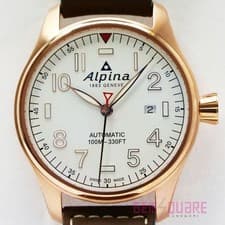 Alpina Startimer Automatic Watch AL-525S4S4 White Dial Used From Japan