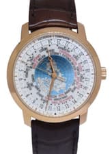 Vacheron Constantin Patrimony Traditionnelle Rose Gold WORLD TIME Watch 86060