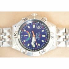 ORIENT M Force EX01C0CA Automatic Watch Blue Dial Power Reserve Mens Box Papers