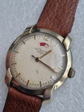 50s Jaeger Lecoultre Power Reserve Bumper 481 Watch Swiss Gold Plated RARE