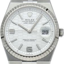 ROLEX Land-Dweller 40 Watch Honeycomb Motif 127334 K18WG/Stainless Steel men...