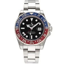 Rolex GMT Master II 40mm White Gold Black Dial Pepsi Bezel Mens Watch 116719BLRO