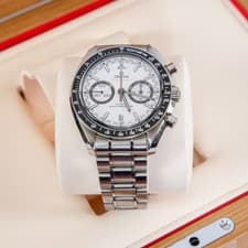 Omega Speedmaster Racing White Panda 329.30.44.51.04.001 Complete - MSRP $10,800