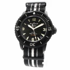 Unused Exhibit Blancpain Swatch SO35B400 Scuba Fifty Fathoms Automatic