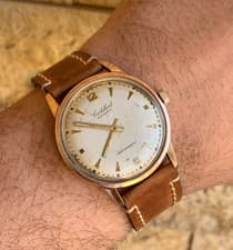 Vintage Cortebert Sport Grand Prix Manual Wind 36mm Gold Tone Swiss Watch Gents