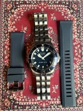 Scurfa Diver One “Gloss Blue” – Full Kit – Bracelet + Rubber Strap
