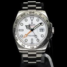 2019 Rolex Explorer II 42mm Polar White 216570 Complete Excellent