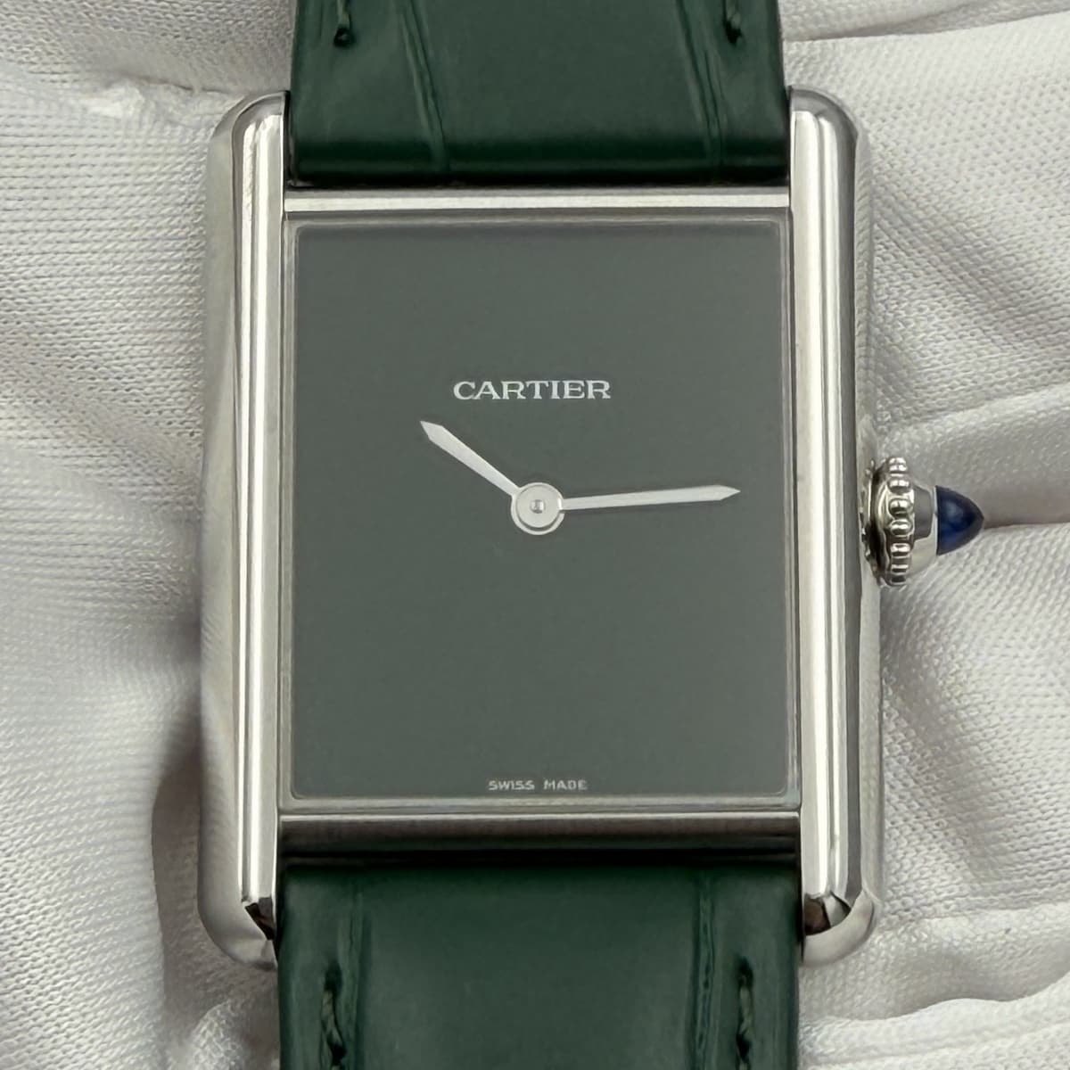 Cartier Tank Must De Cartier WSTA0115 Green Dial 2025 Full Set