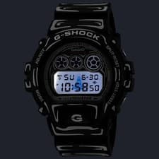 Casio G-Shock DW6900JV-1JR Black LCD Watch Battery Powered Used From Japan