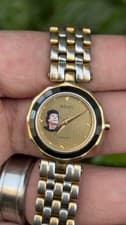 Vintage Rado Florence Women Quartz Watch Gold Tone Swiss Made Portrait Dial (Gad