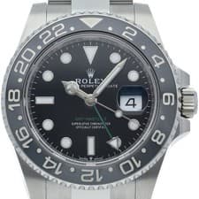 ROLEX GMT Master 2 Watch Oyster 126710GRNR Stainless Steel mensWatch black b...