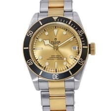 TUDOR Heritage Black Bay S&G 41mm Steel 18K Yellow Gold Champagne Dial M7973...