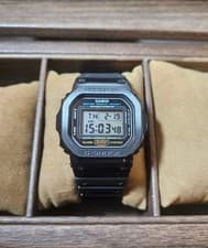 Casio G-Shock DW-5600 Dark Metal Bezel Watch