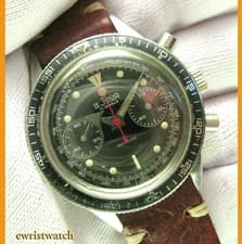 Vintage 60's LeJour Chronograph 39mm SS Big Case Original Dial Broad Arrow Hands