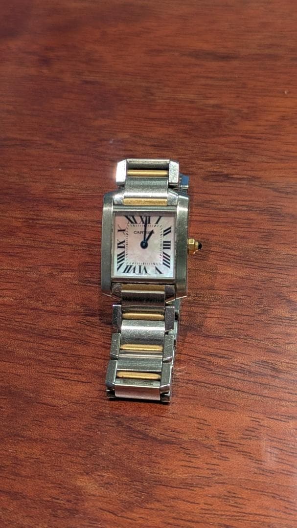 Cartier Tank Française Pink Shell Rare