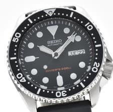 [NEAR MINT] SEIKO SKX007 7S26-0020 Black Boy Diver Automatic 42mm Day Date Watch