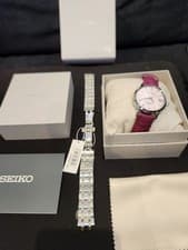 Seiko Presage Automatic SRP839J1 Pink Dial Women's Watch Box Papers Near Mint