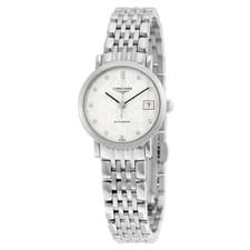 Longines Elegant Automatic Silver Dial Diamond Ladies Watch L43094776
