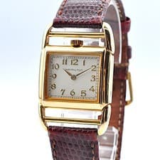 Hamilton Contour Registered Edition 6078 Quartz Drivers Watch Women Auth w-1371