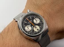 Vintage CITIZEN 67-9356 Octagon Chronograph Automatic Reverse Panda Dial - 38 mm