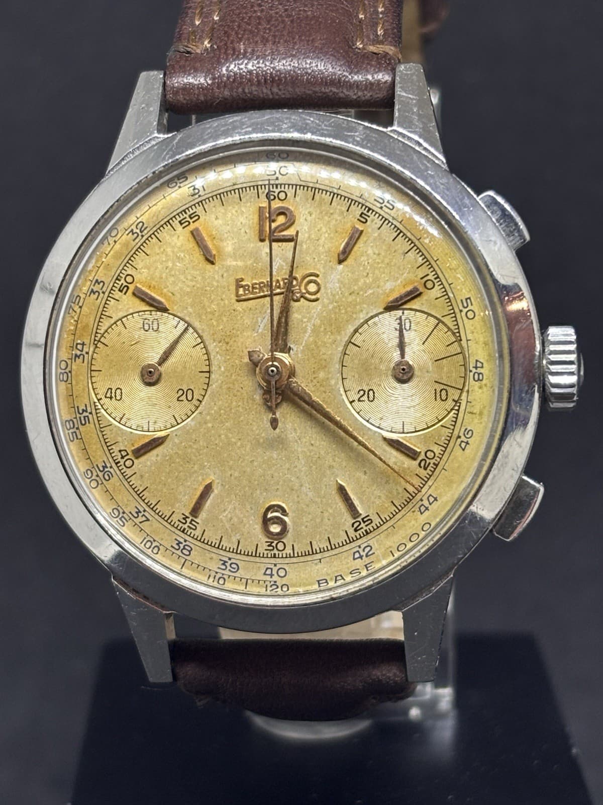 Eberhard Chronograph Pre Extra Fort cal. 16000 Steel 40’