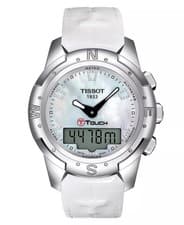 Tissot T-Touch II Titanium Diamonds Digital & Analog Ladies Watch T0472204611600