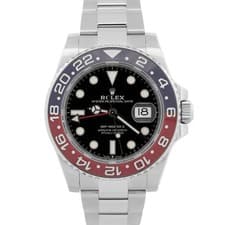 Rolex GMT-Master II 'PEPSI' BLACK Stainless Steel 40mm 126710 BLRO Watch
