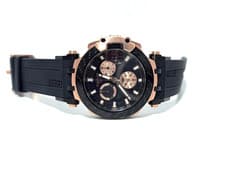 TISSOT T-RACE ROSE GOLD BLACK RUBBER SWISS CHRONOGRAPH WATCH 48MM T1154173705100